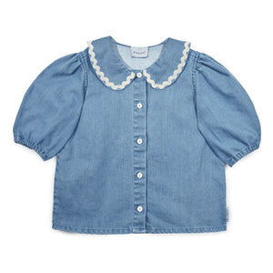 Mipounet - Jeansbluse Claudine Louise | Hellblau
