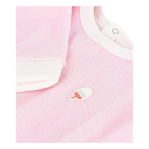 Petit Bateau - Pembe Buz Süngeri Sweat