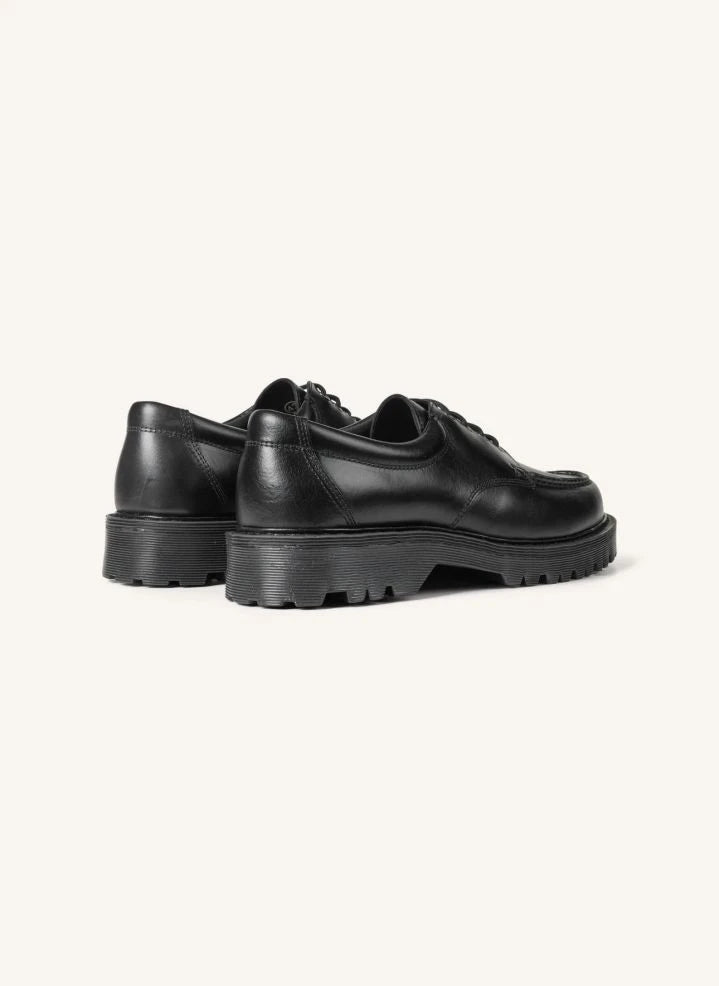 Garment Project - Pete Moc Toe Leder Derby Schuhe | Schwarz