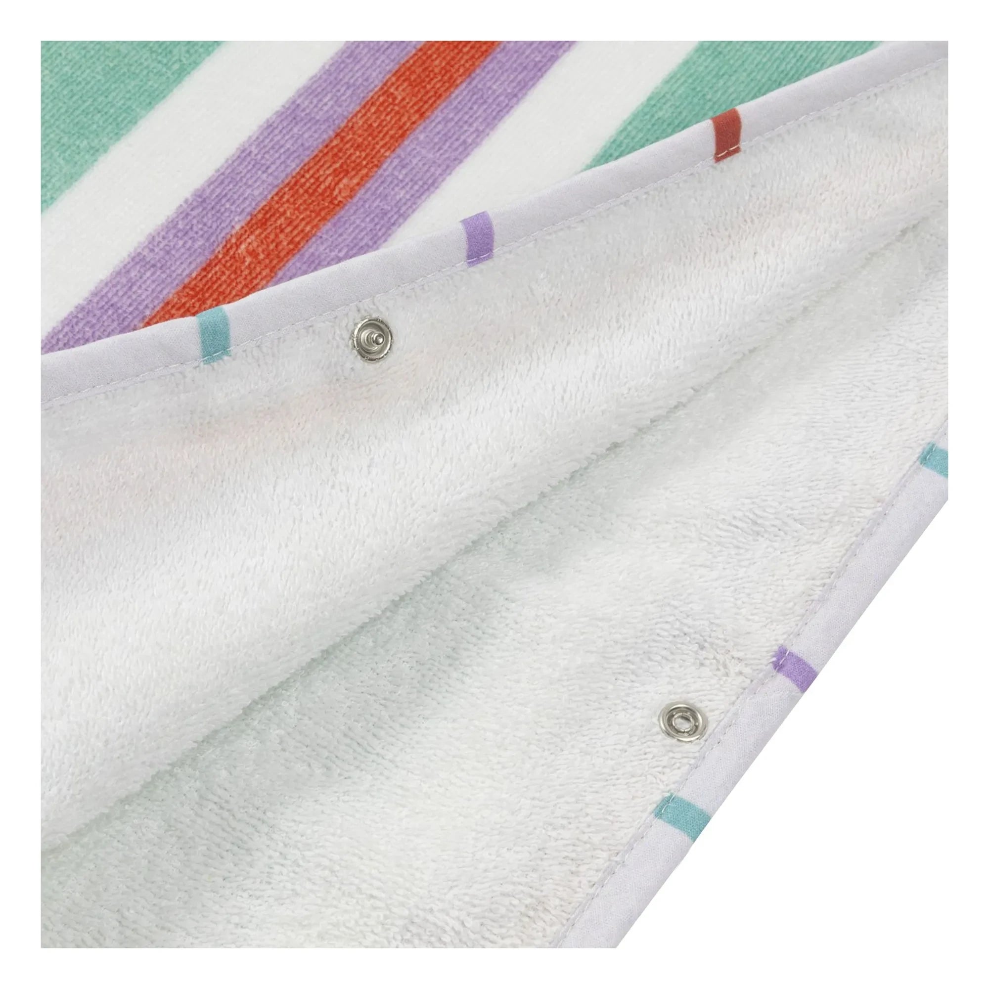 Jera Mini - Gestreifter Kapuzen-Badeponcho