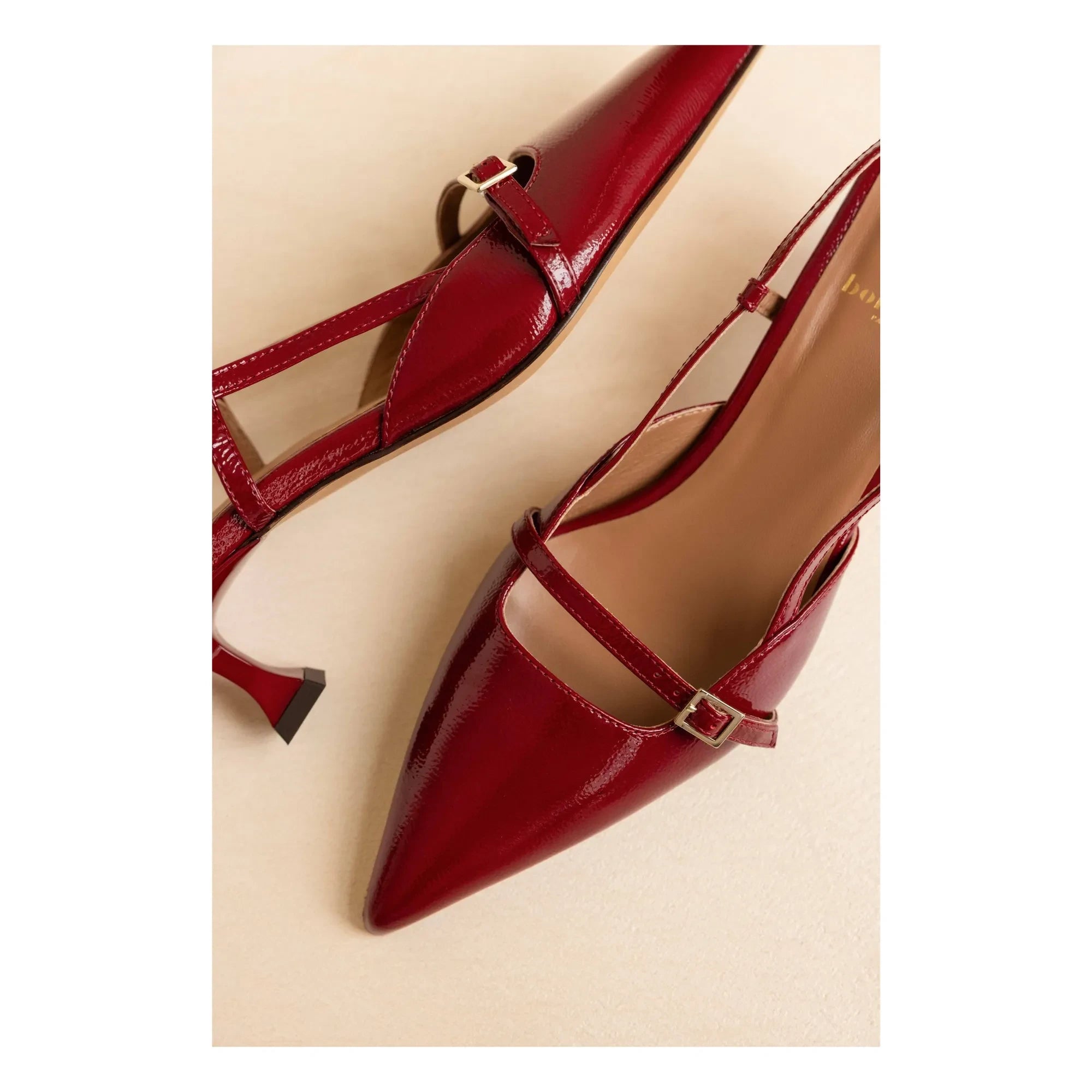 Bobbies - Reem Lackleder Pumps | Kirschrot