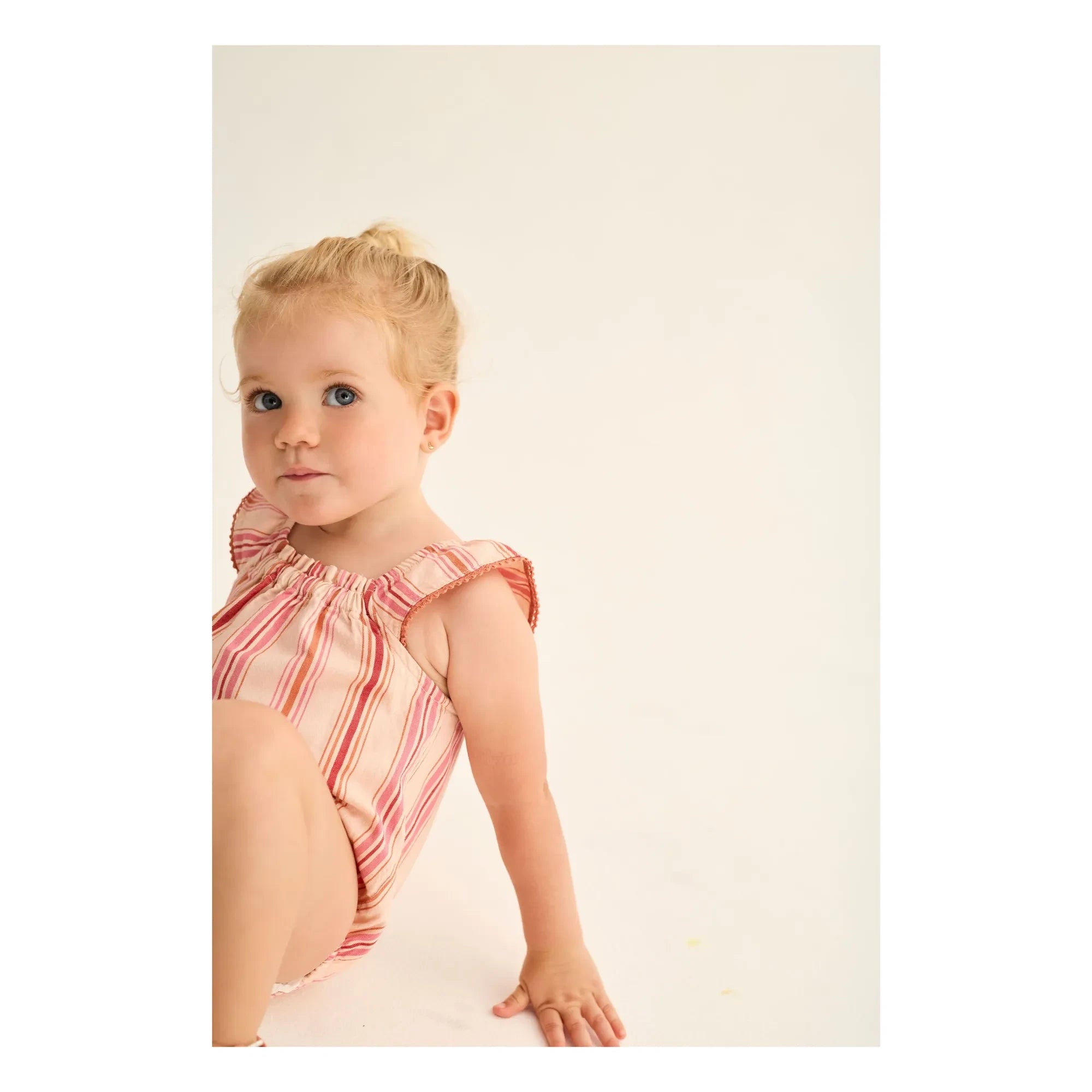 Cozmo - Rue Rayée Overall aus Bio-Baumwolle | Rosa