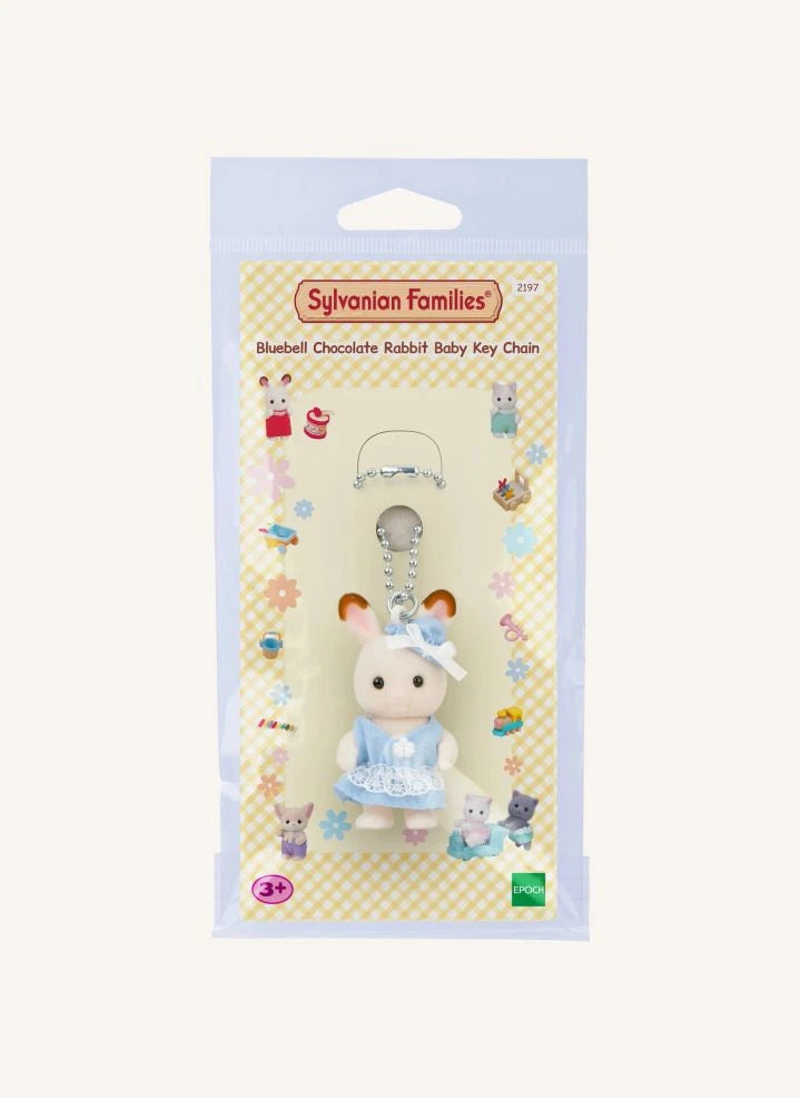 Sylvanian Families - Schokoladen Babykaninchen Schlüsselanhänger - Blau