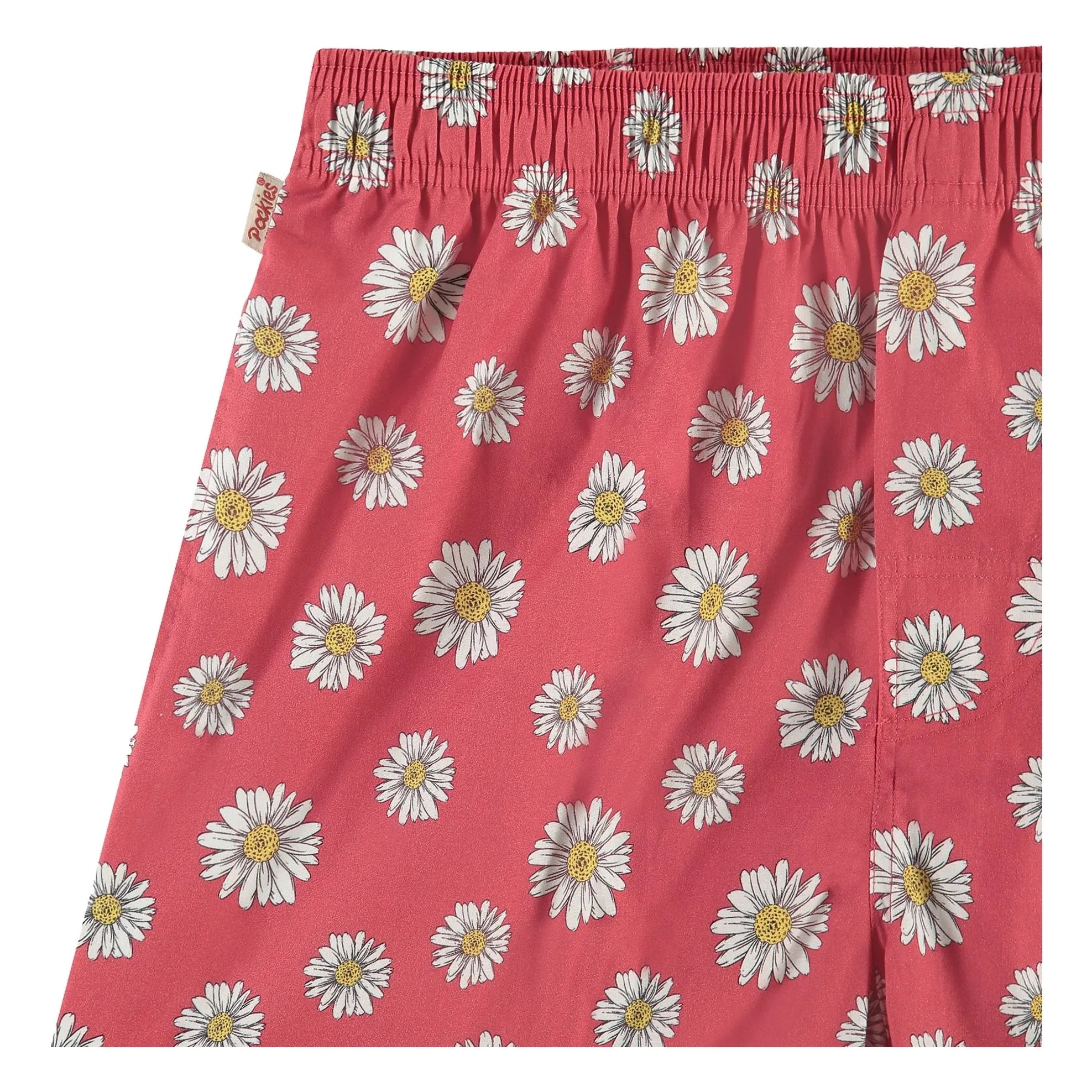 Pockies - Boxershorts mit roten Blumen | Rot