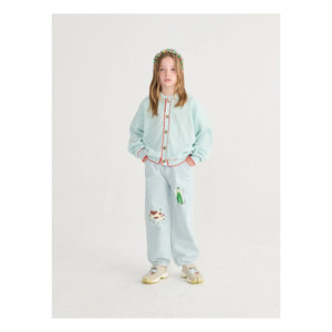 Bobo Choses - Cardigan aus Bio-Baumwolle mit Ajourmuster | Hellblau