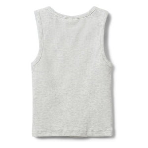 Sofie Schnoor - Tamilia Cotelé Neckholder-Top | Hellgrau