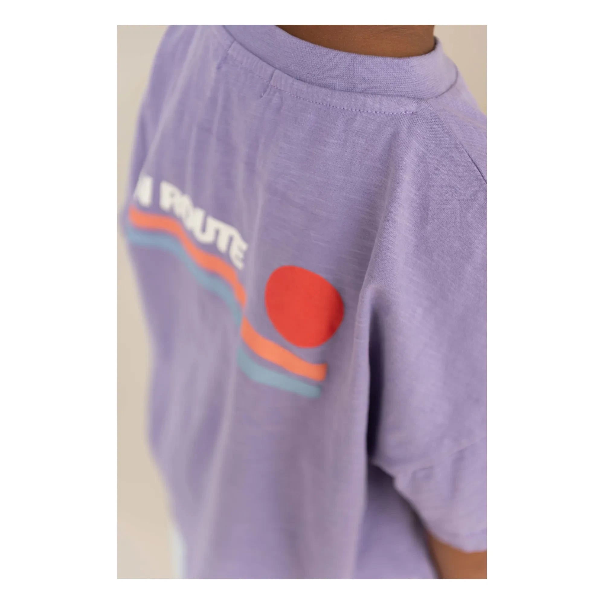 Jenest - Oversize T-Shirt Ben En Route Bio-Baumwolle | Lila