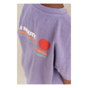 Jenest - Oversize T-Shirt Ben En Route Bio-Baumwolle | Lila