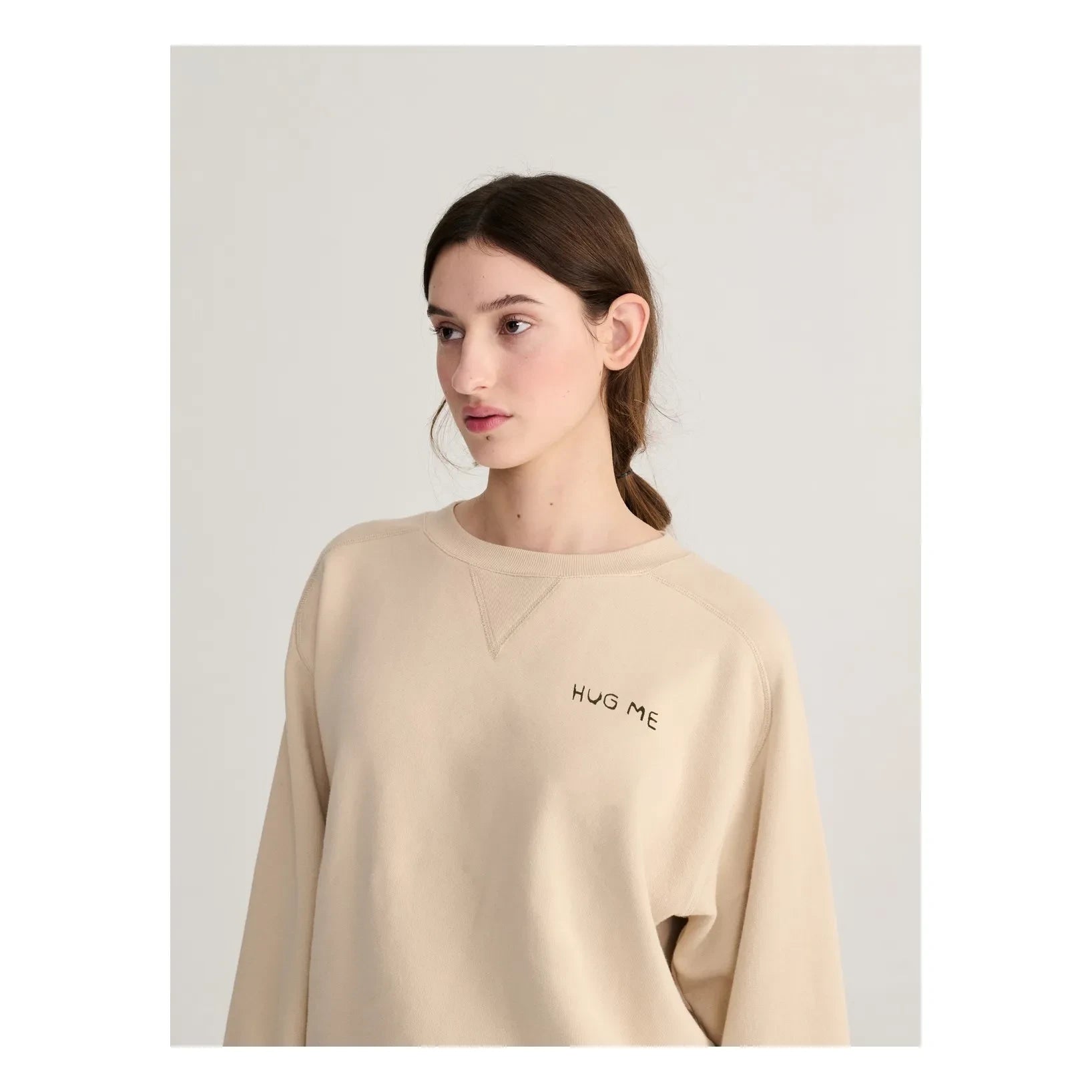 Bobo Choses - Hug Me Organik Pamuk Sweatshirt | Bej