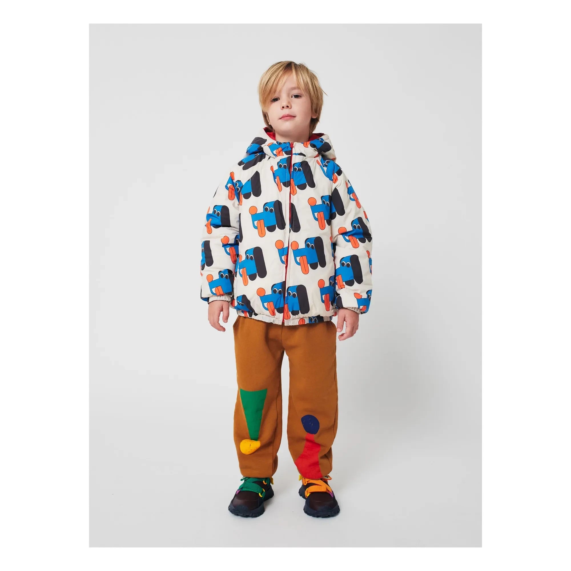 Bobo Choses - Wendbare Recycelte Faser Wasserdichte Jacke | Weiß