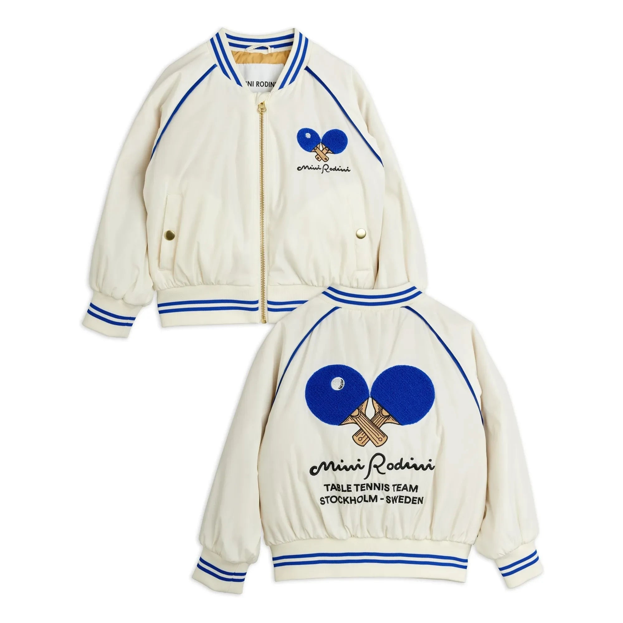 Mini Rodini - Ping Pong Jacke aus recycelter Faser | Weiß