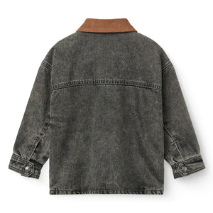Copenhagen Colors - Jacke aus Bio-Baumwolle im Used-Denim-Look | Dunkelgrau