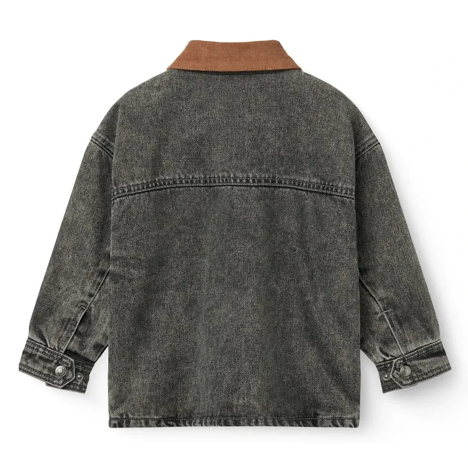 Copenhagen Colors - Jacke aus Bio-Baumwolle im Used-Denim-Look | Dunkelgrau