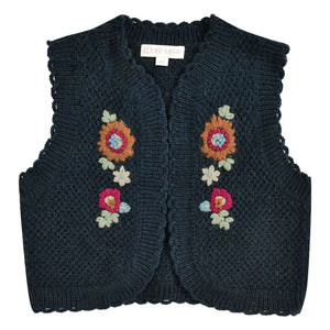 Louise Misha - Sylna Wollstrickjacke | Marine