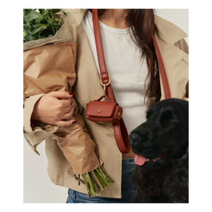 Cafide - Veganes Leder Hundehalsband | Braun
