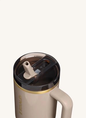 Stanley 1913 - Isolierbecher - The Quencher Flipstraw ProTour | Silber grau