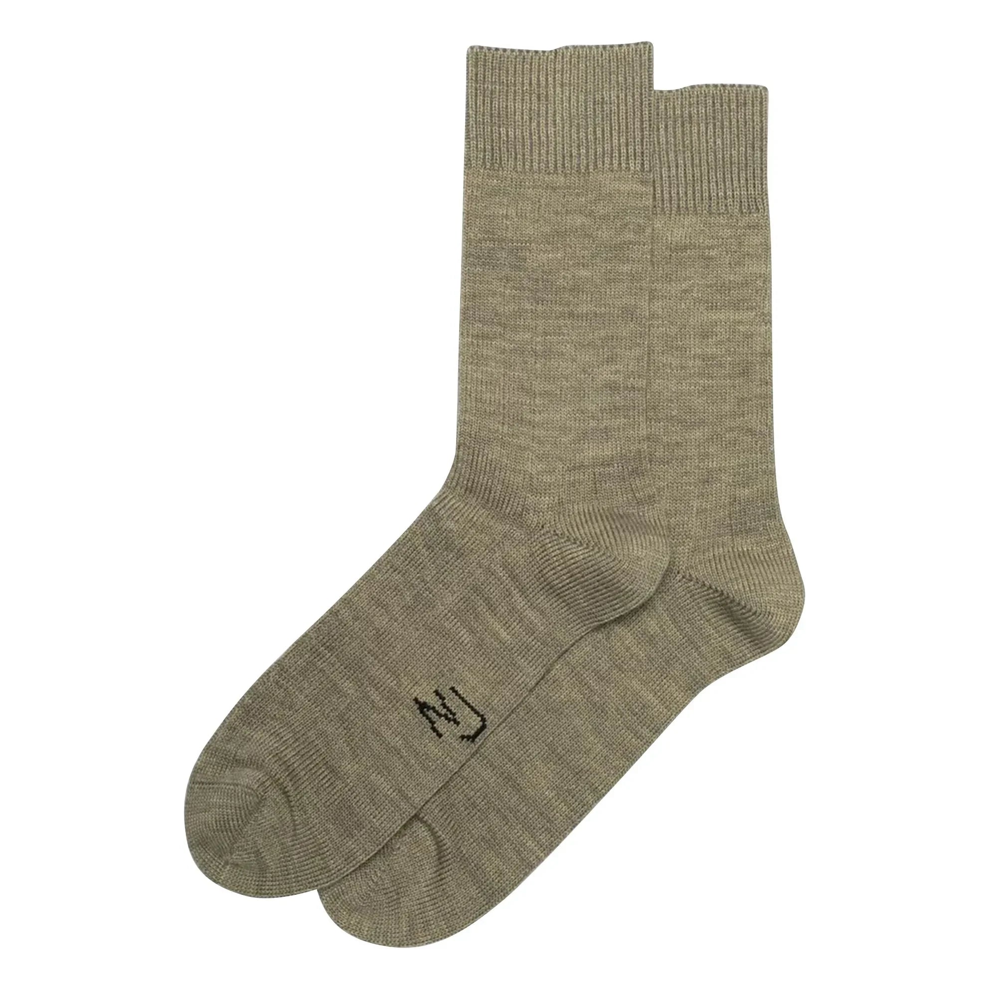 Nudie Jeans - Socken mit breiter Rippstruktur | Khaki