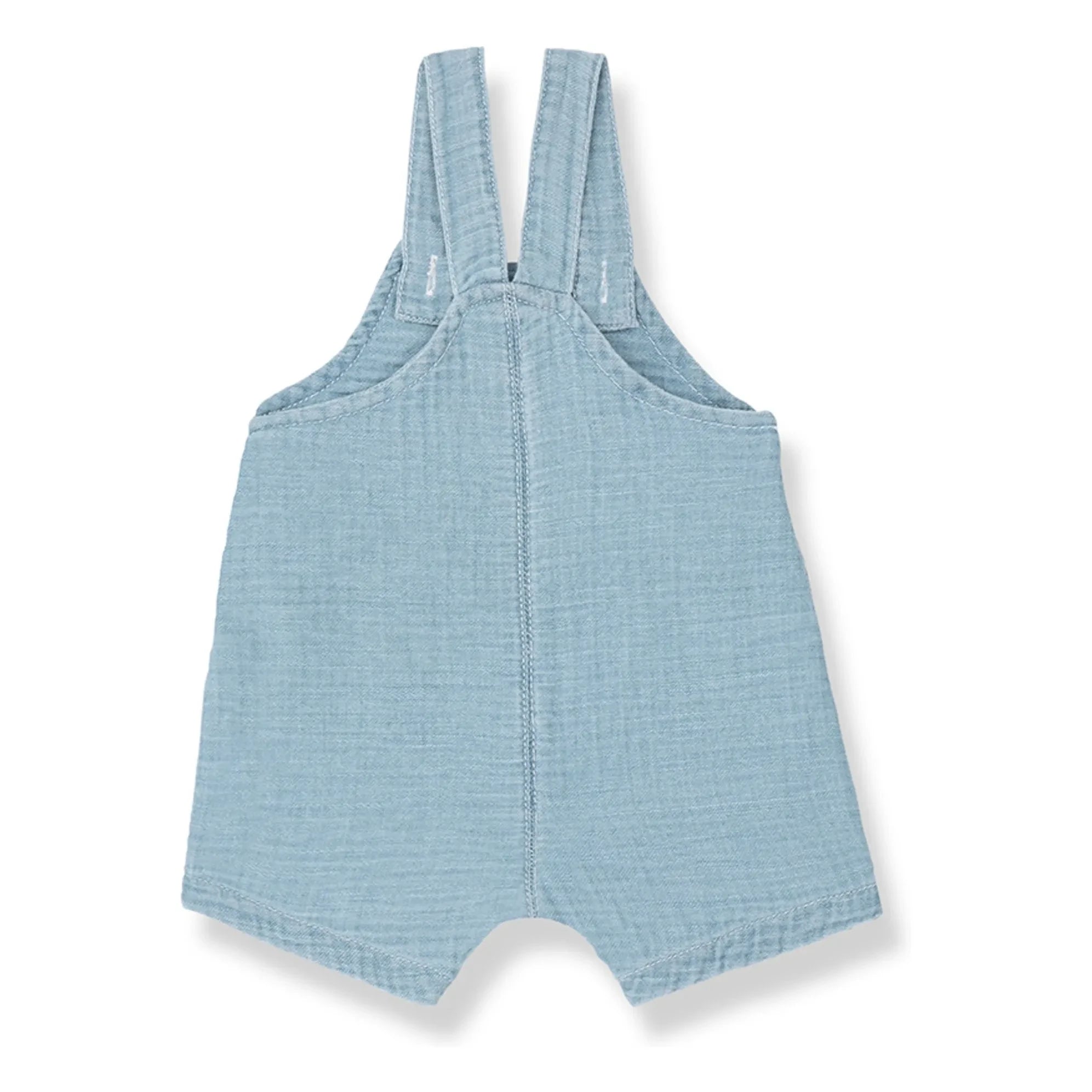 1+ in the family - Skiros Denim Strampler | Hellblau