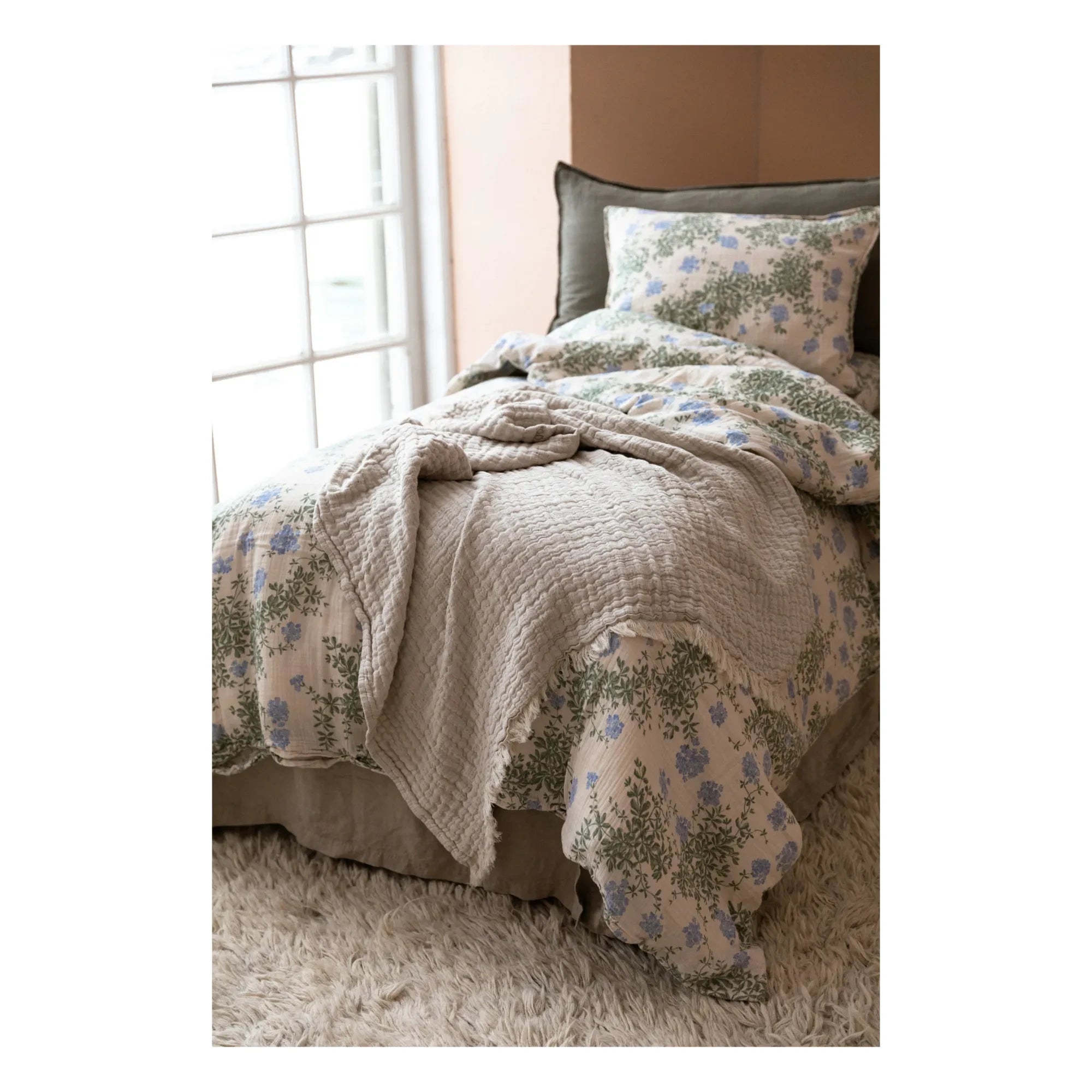 garbo&friends - Plumbago Bio-Baumwolle Bettwäsche-Set | Blau