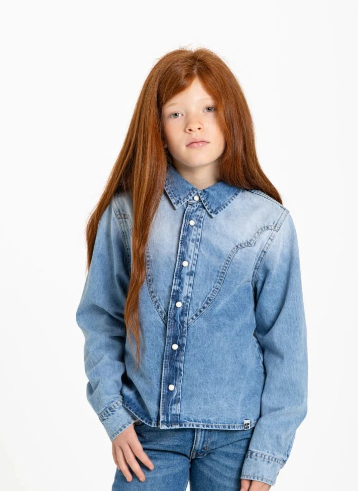 Hundred Pieces - Pauline Denim Hemd | Hellblau Denim