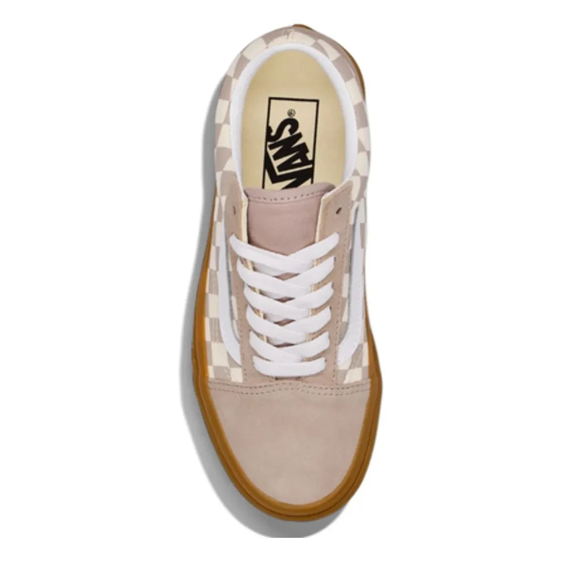 Vans - Sneaker-Schnürsenkel Old Skool Gum Check J | Hellbraun