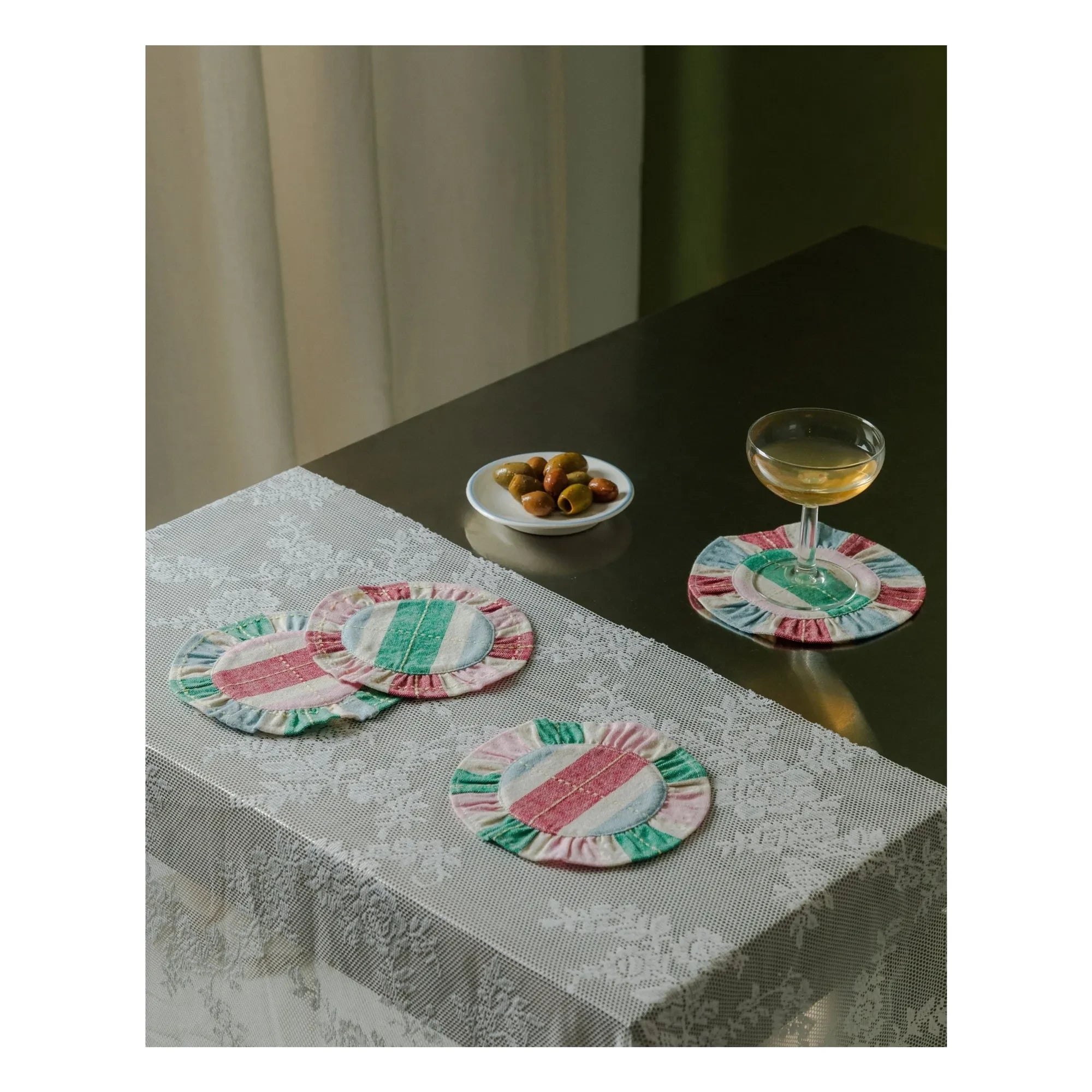 Tarta Gelatina - Bio-Baumwoll-Untersetzer - 4er Set