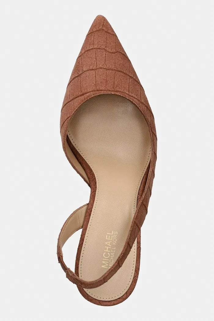 MICHAEL Michael Kors Alina Flex Sling Pump Kadife İnce Topuklu Ayakkabı