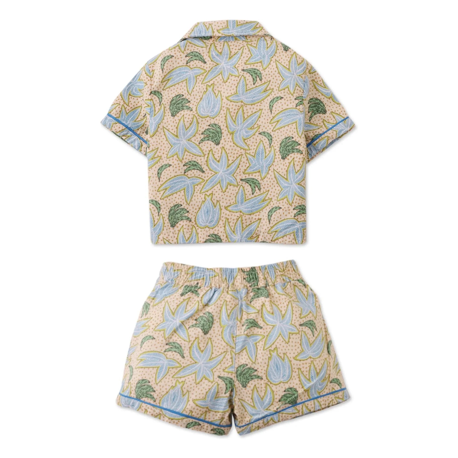 Gingersnaps - Leinen-Bananenhemd und Shorts-Set | Beige