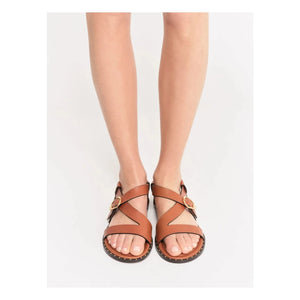 Socque Paris - Hydra Ledersandale | Camel