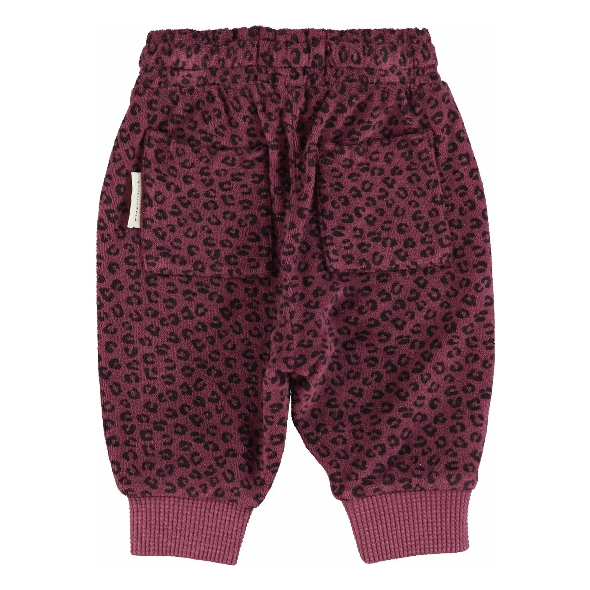 Piupiuchick - Jogger aus Bio-Baumwolle mit Leopardenmuster | Aubergine