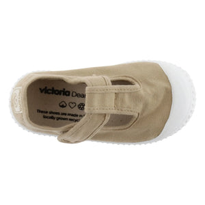 Victoria - Kratzer Sneaker Riemchen Sandale Canvas | Camel