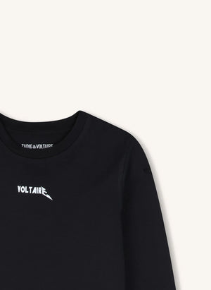 Zadig & Voltaire - Voltaire Bio-Baumwoll-T-Shirt | Schwarz