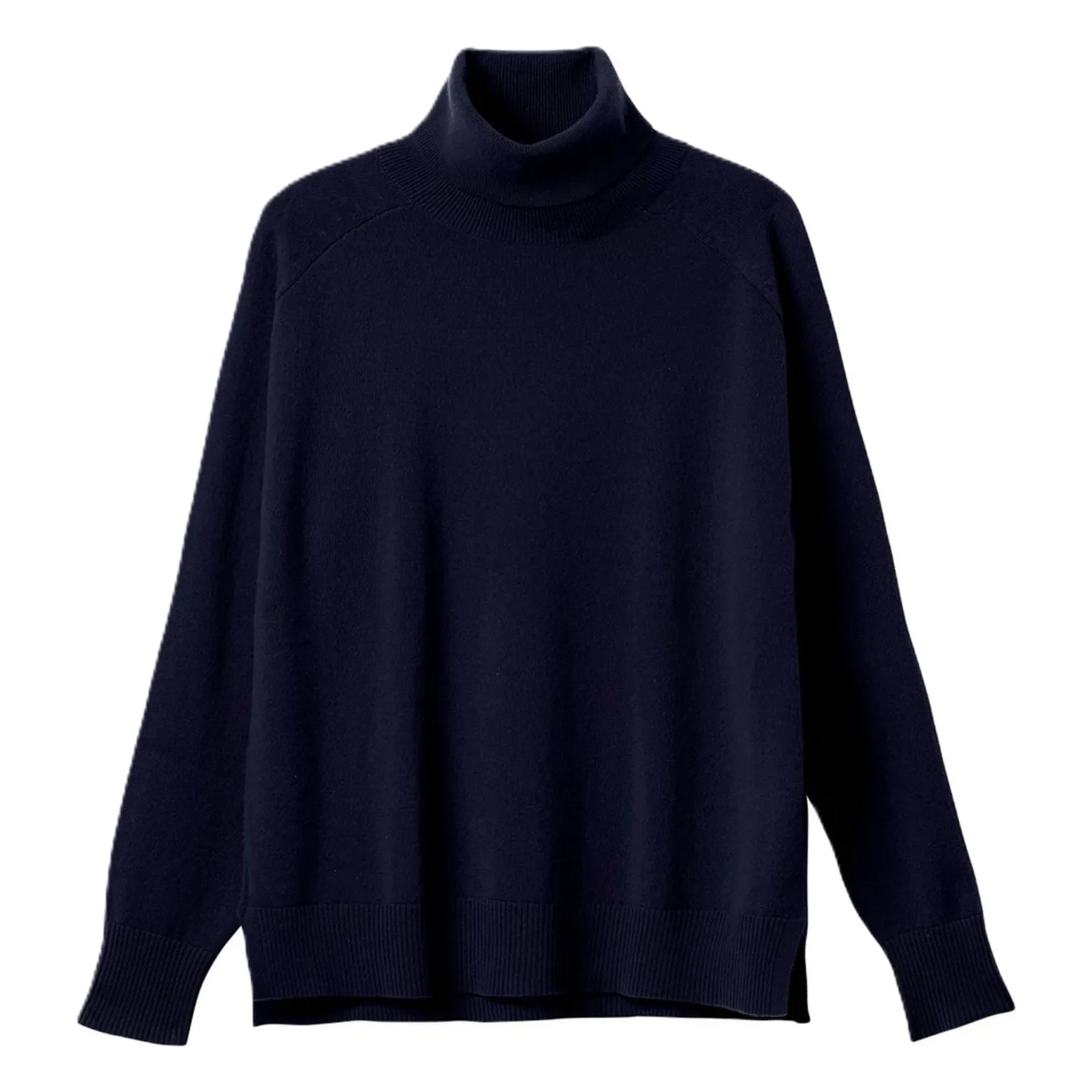 Bompard - Oversize Kaschmir-Rollkragenpullover | Marineblau