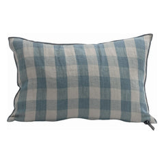 Ferienhaus - Vichy Cottage Washed Leinenkissen | Nuage