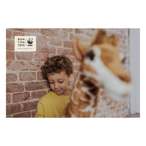Bon Ton Toys - WWF - Plüschgiraffe | Kamelhaar