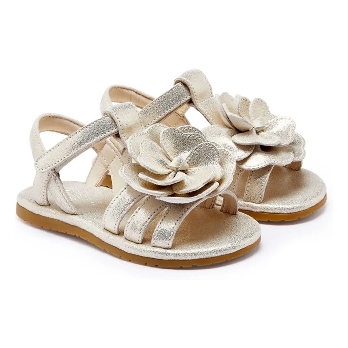 Donsje - Jiles Fields Sandalen mit Blumen | Silber