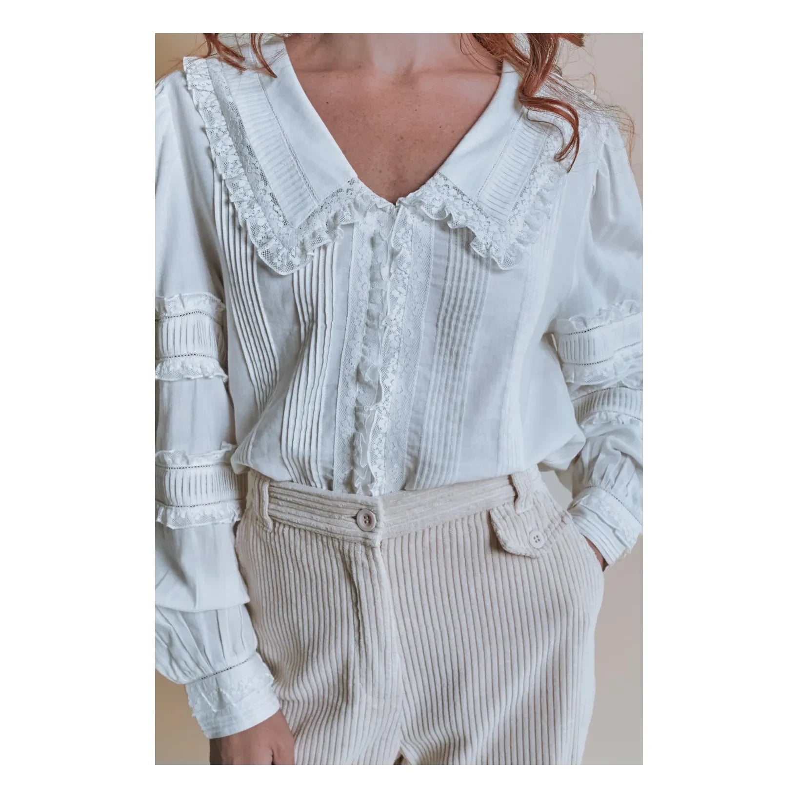 Emile et Ida - Vintage Ecume Bluz | Ekru