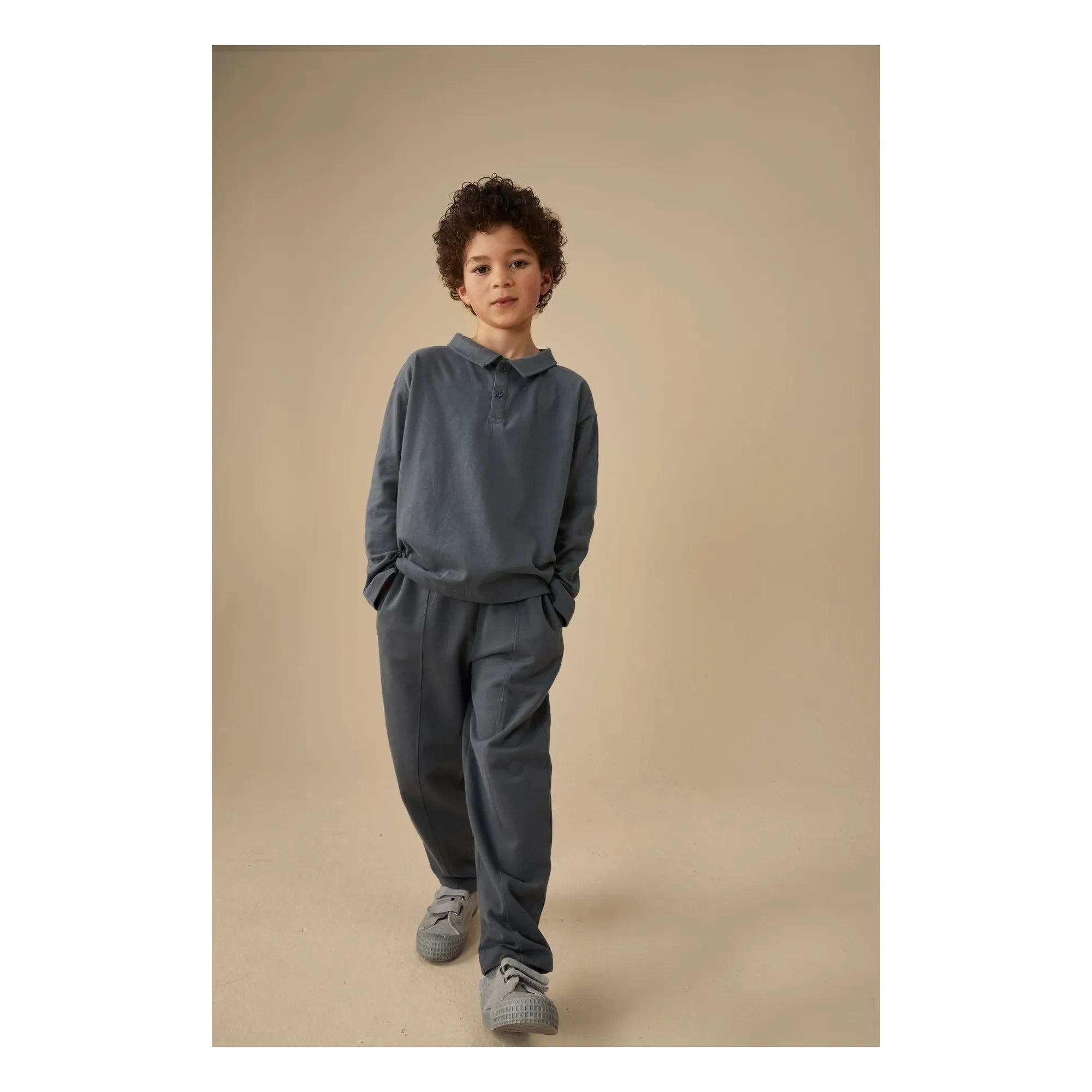 Gray Label - Bio-Baumwoll-Poloshirt | Graublau