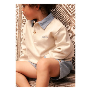 Donsje - Priem Bio-Baumwoll-Sweatshirt | Ecru