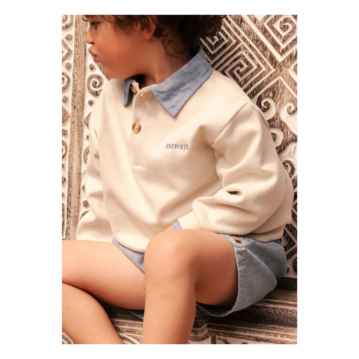 Donsje - Priem Bio-Baumwoll-Sweatshirt | Ecru