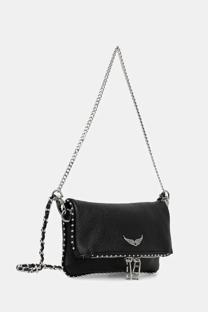 ZADIG&VOLTAIRE ROCK NANO GRAINED LEATH STUDS Deri Çanta
