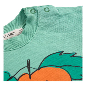 Bobo Choses - Orangefarbenes Sweatshirt aus Bio-Baumwolle | Grün