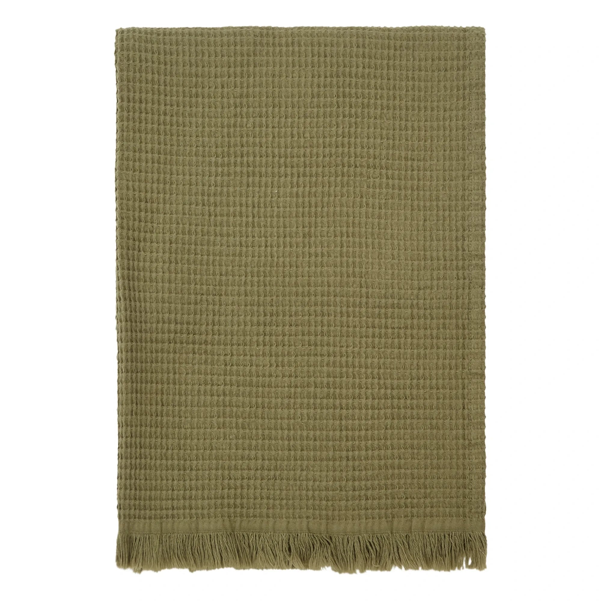 Haomy - Timor Wabenstruktur Badetuch | Khaki