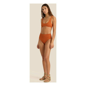 Soleil Soleil - Flo Jersey-Top | Terrakotta