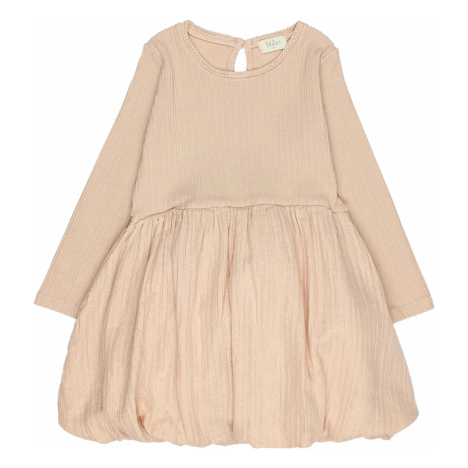 Búho - Kombinationskleid Lurex Bio-Baumwoll-Musselin | Rosa