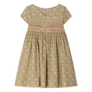 Bonpoint - Duchesse Liberty Bio-Baumwollkleid | Grün