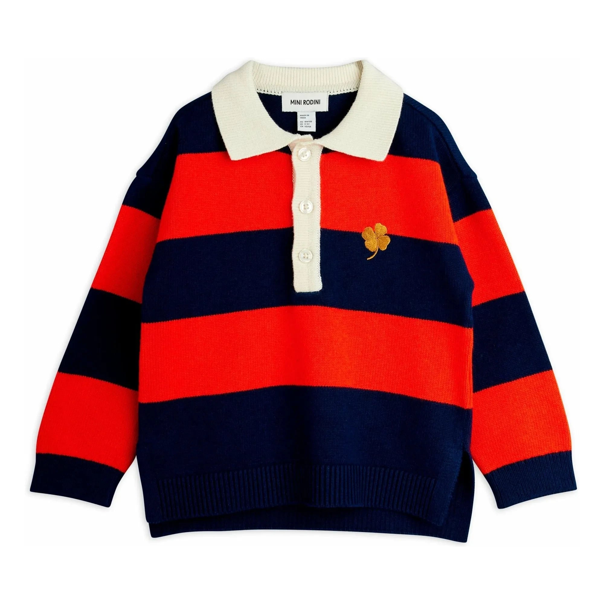 Mini Rodini - Clover Poloshirt aus Bio-Baumwolle | Rot