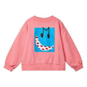 Wynken - Bravo Musique Sweatshirt aus Bio-Baumwolle | Rosa