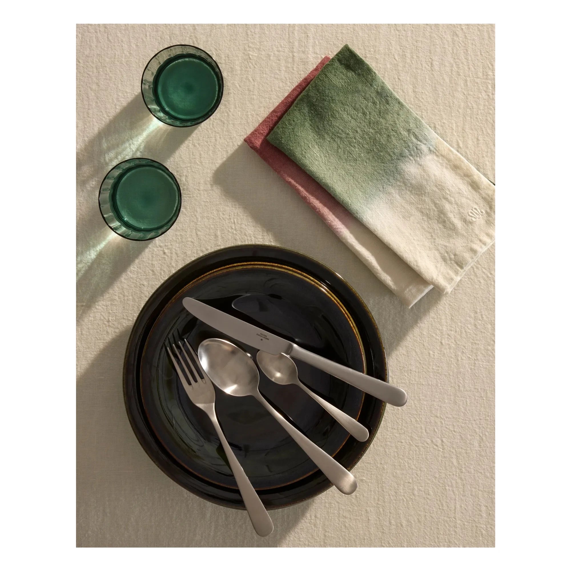 Maison Sarah Lavoine - Dip-Dye Vorhang | Waldgrün