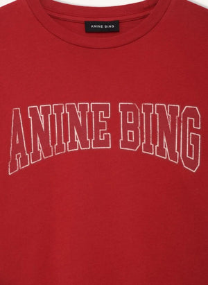 Anine Bing - Shelley Baumwoll-T-Shirt | Rot
